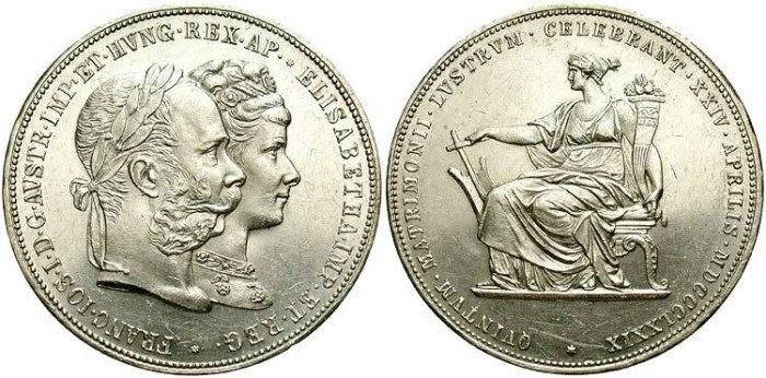 Srebrenjak; 2 guldena, 1879.