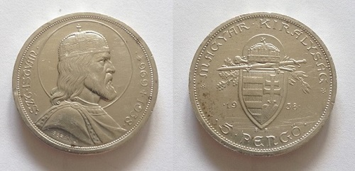 Srebrenjak , 5 Pengo; Madžarska