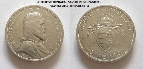 Srebrenjak , 5 Pengo; Madžarska