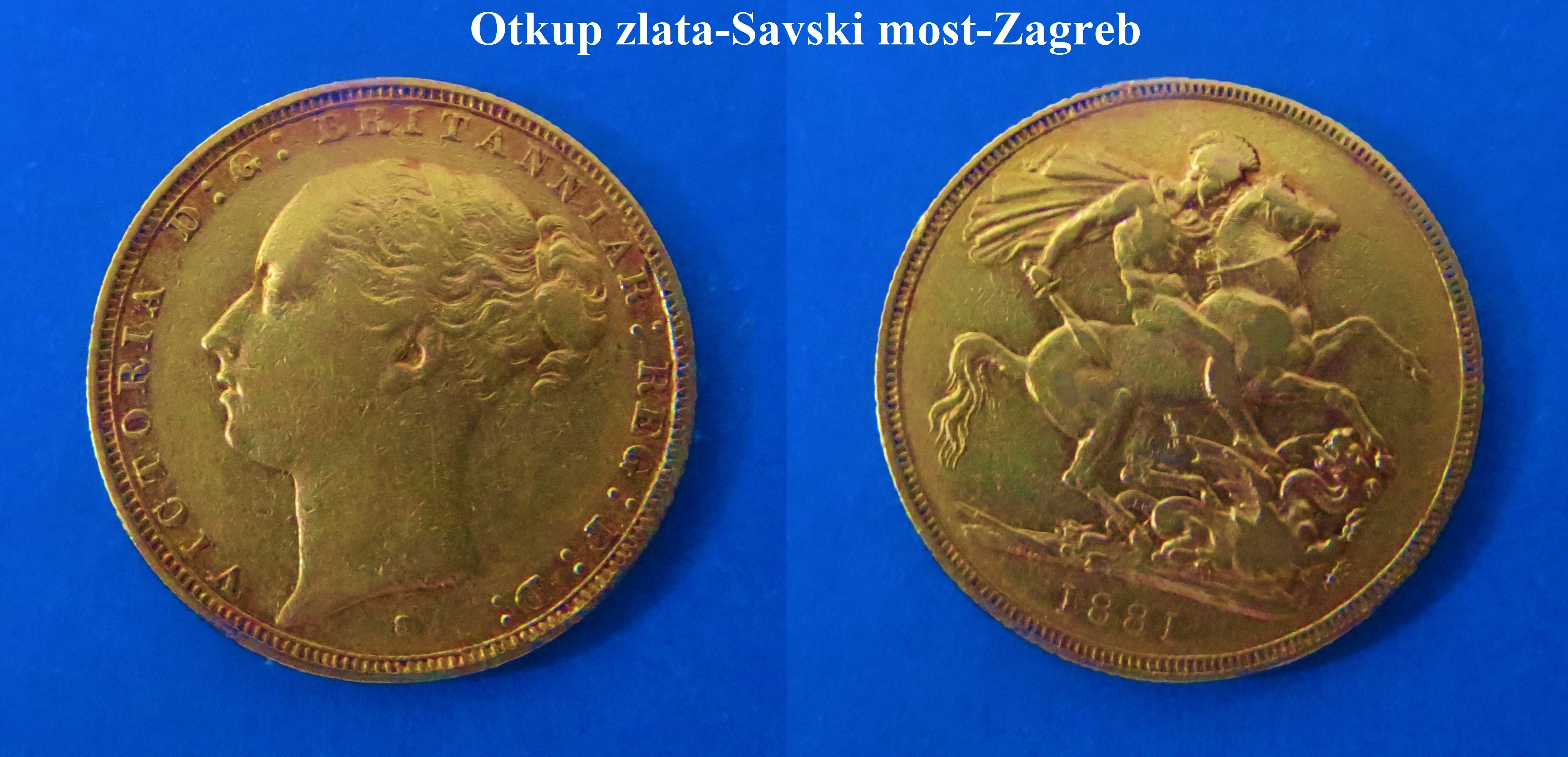 Zlatnik - Sovereign-Victoria ; 1 funta ; Australija