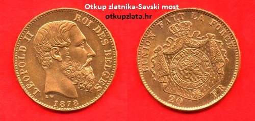 Zlatnik 20Fr. / Leopold /1867.- 1882.