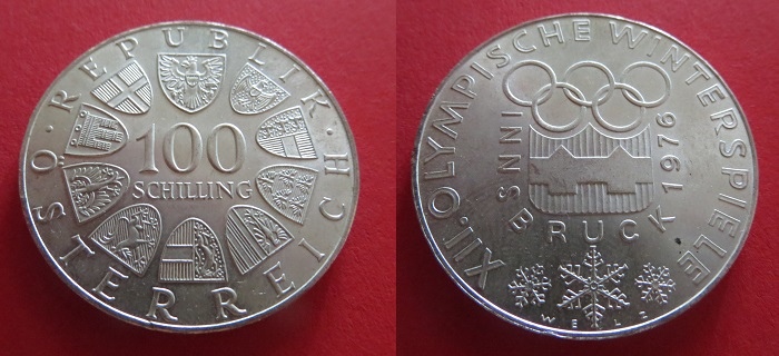 100 Schilling -1974. Insbruck