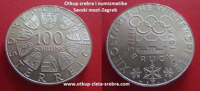100 Schilling -1974. Insbruck