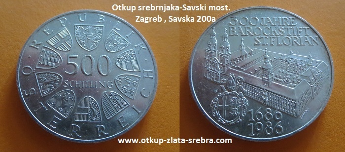 Srebrenjak -500 Schilling- 1986.