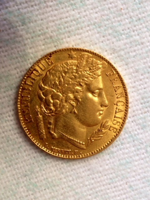 Zlatnik 20 franaka
