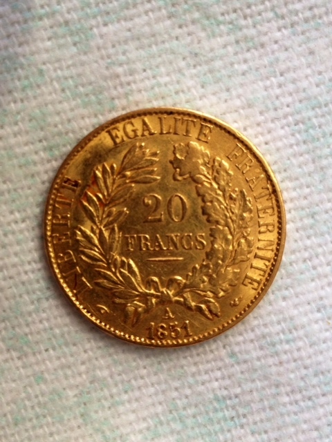 Zlatnik 20 franaka