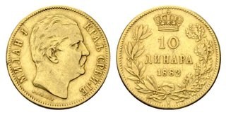 10 dinara-Milan Obrenović -SRBIJA