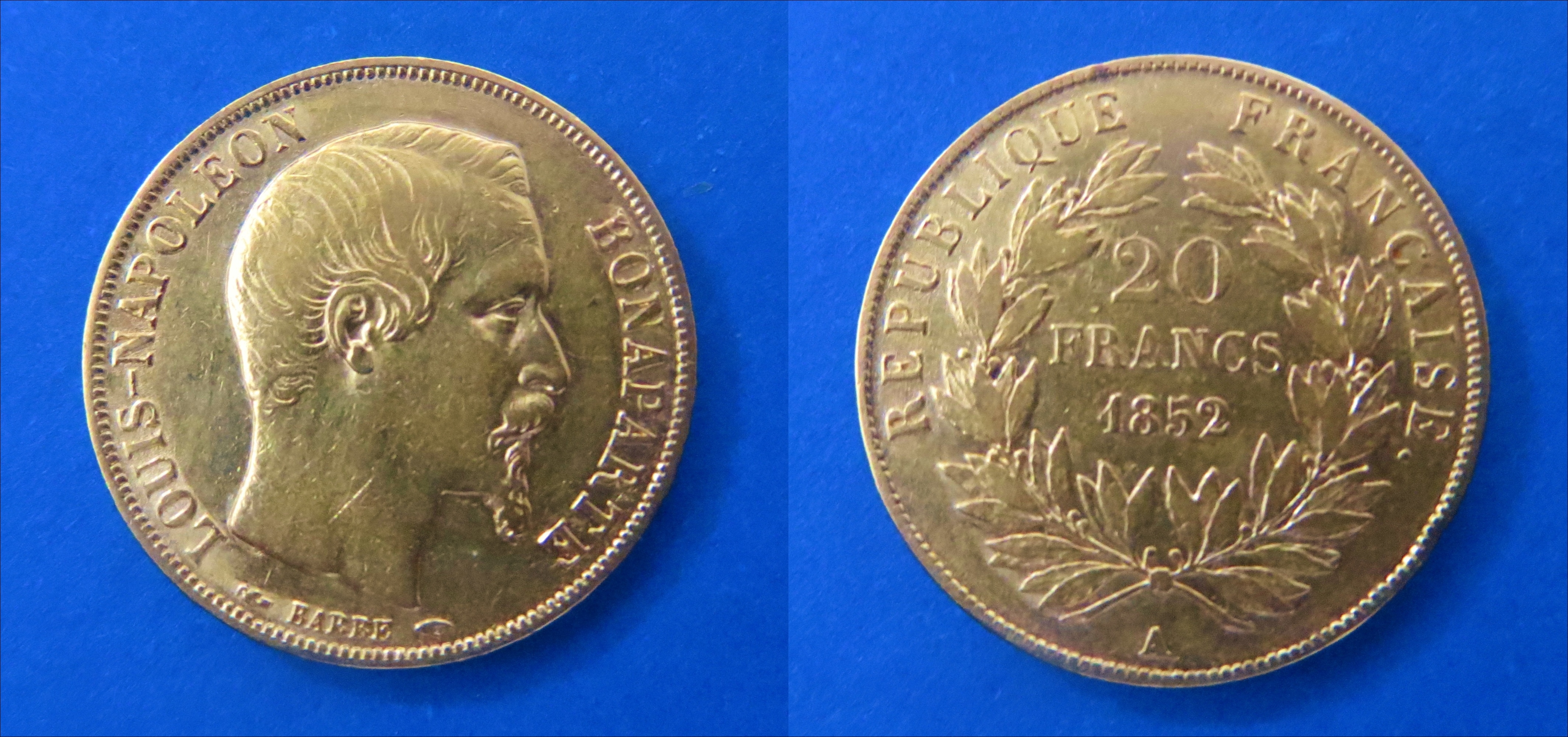 Zlatnik Napoleon 20 fr.