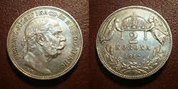Otkup srebra ; srebrnjak - 2 corona