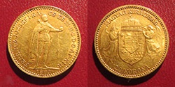 Zlatnik; 20 korona ; Madžarska