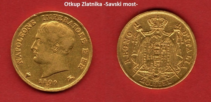 Zlatnik / 20 L./ Napoleon / 1808-1814. god.