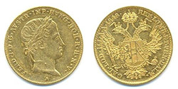 Zlatnik ; 1 Dukat ; Ferdinand I ; 1837.-1848.